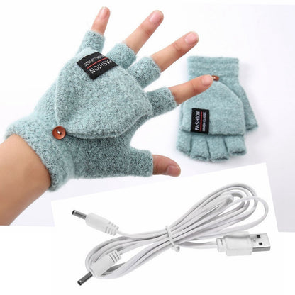 MakeOff Handknitted Double Sided USB Thermal Gloves
